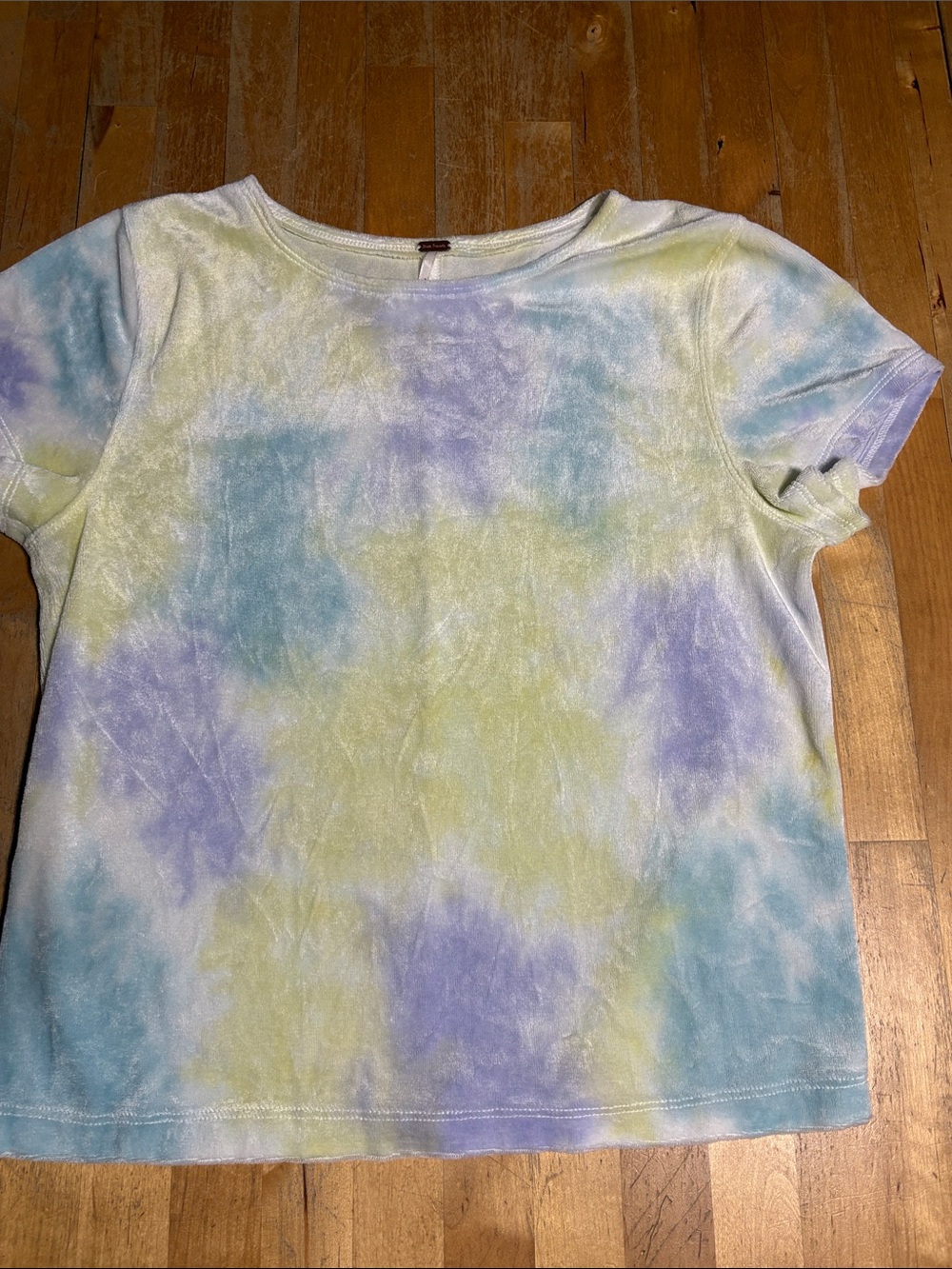 Free People Bright Eyes Velour tie dye Tshirt